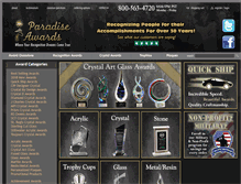 Tablet Screenshot of paradiseawards.com